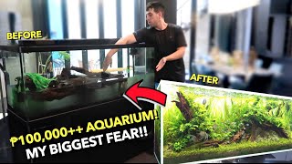 I Built My FIRST AQUARIUM at HOME🏡 DIY Aquascaping  PRICES 🐠 [upl. by Bywoods]