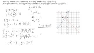 Interpretacja geometryczna układów równań film 1 [upl. by Bergwall334]