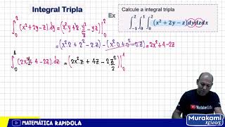 Integral Tripla  Exemplo resolvido 08 [upl. by Fairfax]