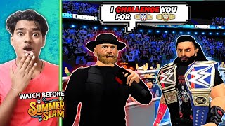 Brock Lesnar Challenge Roman Reigns  Wrestling Revolution 3D [upl. by Mayce]