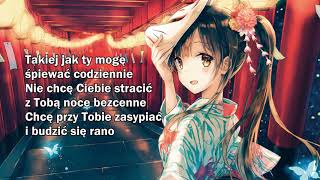 Nightcore  Taka zimna  Tekst [upl. by Odnomor]