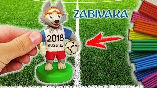 ЛЕПИМ ВОЛКА ЗАБИВАКУ ТАЛИСМАН ЧЕМПИОНА МИРА ПО ФУТБОЛУ FIFA 2018 [upl. by Adalbert382]