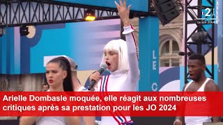 Arielle Dombasle moquée elle réagit aux nombreuses critiques après sa prestation pour les JO 2024 [upl. by Etnomal295]