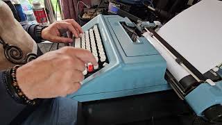 Olivetti Studio 46 typewriter features and demonstration [upl. by Nohj210]