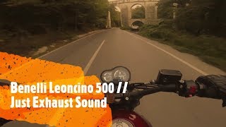 Benelli Leoncino 500 ABS Onboard  Exhaust Sound No Wind [upl. by Bum]