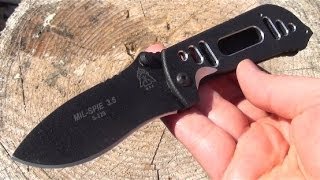 TOPS MilSpie 35 Folding Knife Review [upl. by Emmeram]