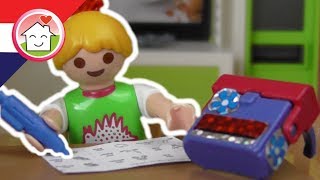 Playmobil filmpjes nederlands Huiswerk maken  Familie Huizer [upl. by Einahpetse]