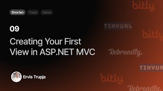 09 Creating Your First View in ASPNET MVC [upl. by Parhe]