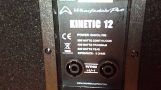 Wharfedale Kinetic12 inches DJ speakers [upl. by Ecylahs]