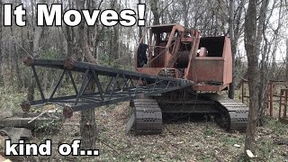 Insley Dragline Crane  Engine Tuning and First Moves in 20 Years  Part 3 [upl. by Sankey]