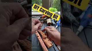 Tool Hack Tips and Tricks Wood Carving Bit woodworking wood woodcarving [upl. by Cori]