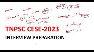 TNPSC CESE2023 INTERVIEW PREPARATION [upl. by Retniw]