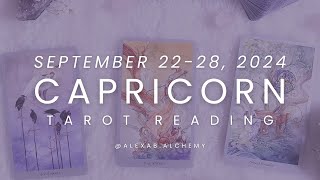 TAROT READING  September 2228 2024 Capricorn [upl. by Nibot]