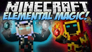 Minecraft  ELEMENTAL MAGIC Play with Fire Ice amp More  Mod Showcase 162 [upl. by Thane]