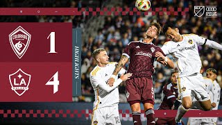 HIGHLIGHTS Colorados season concludes with loss to the Galaxy in Game 2 [upl. by Argyres]