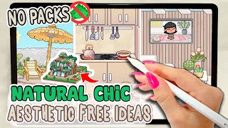 House Natural Chic Aesthetic 1rd floor⚜FREE IDEAS🌾Idea Design Pazu Avatar World [upl. by Fosque]