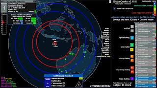 WorldWide GlobalQuake v0100  Live Earthquake Monitoring [upl. by Nonnac]