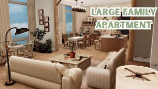 Large Family Apartment  The Sims 4 Speed Build Apartment Renovation [upl. by Natlus860]