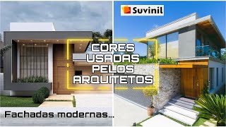 AS CORES DE FACHADAS MAIS USADAS POR ARQUITETOS  DICAS PARA ESCOLHER A COR DA FACHADA MODERNA [upl. by Yras]