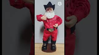 If The Christmas Fantasy 1998 Dancing Cowboy Santa Has A Winbond W529 IC Chip dancingsanta shorts [upl. by Griffy]