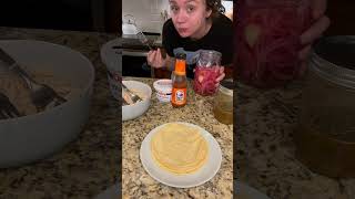 Shredded chicken tacos  food foodie cooking dinner cookingathome [upl. by Jariah]