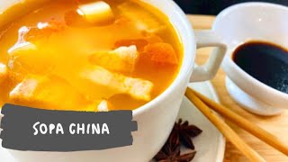 Sopa China para mejorar tus defensas  deliciosa y nutritiva  sopa rica y fácil de hacer [upl. by Derraj]