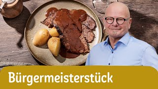 Rinderschmorbraten vom Bürgermeisterstück 🥩  REWE Deine Küche [upl. by Livesay]