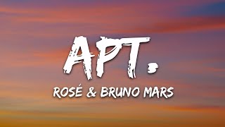 ROSÉ amp Bruno Mars  APT Lyrics [upl. by Aimej]