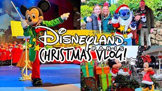 CHRISTMAS IN DISNEYLAND PARIS VLOG Parade Shows Meeting Santa Claus amp More 🎄 [upl. by Aljan]