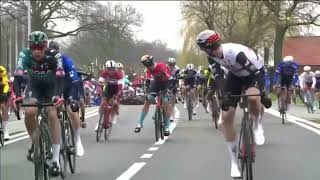 Huge crash at the 2023 Tour of Flanders [upl. by Norat629]