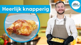 Zelf aardappelgratin maken met gruyère en roomboter  Ovengerechten  Allerhande [upl. by Treblihp]