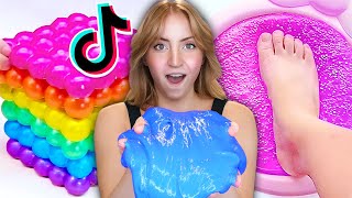 Can I Recreate These VIRAL Slime Tiktoks [upl. by Blalock]