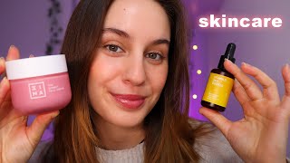 ASMR Tratamiento Facial con mouth sounds ✨ skincare relajante [upl. by Gnuhc]