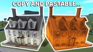 I BUILT A COPY AND PASTABLE HOUSE In BLOXBURG [upl. by Aruon949]