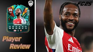 FC25 IS HIS SBC WORTH IT  86 TOTAL RUSH STERLING PLAYER REVIEW  FC 25 RAHEEM STERLING REVIEW [upl. by Asus]