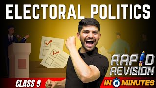 Electoral Politics  10 Minutes Rapid Revision  Class 9 SST [upl. by Atirat]