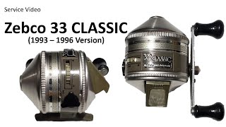 Zebco 33 CLASSIC 1993 1996 version Vintage Spincast Fishing Reel Service Video [upl. by Znieh]