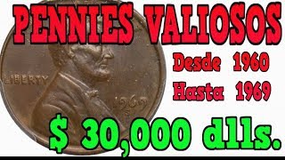 PENNIES DE 1960 A 1969 VALIOSOS BUSCALOS [upl. by Amer]