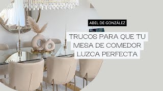 👆Cómo DECORAR LA MESA DEL COMEDOR todo tipo de mesas [upl. by Aelam]