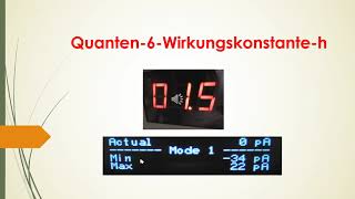 Quanten 6 Wirkungskonstante h  nach Planck  Wellenlängen  Frequenzen  Ausgleichsgerade  Photon [upl. by Niamrej]