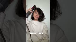 adding volume to short hair with Dyson Airwrap [upl. by Yednarb]