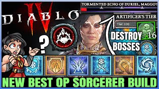 Diablo 4  New Best BILLION DPS Sorcerer Build Found  New Frozen Orb Secret  OP  Easy Pit Guide [upl. by Assilanna115]