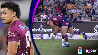 Hunter Paisami cuts Noah Lolesio in half vs Brumbies [upl. by Yannodrahc]