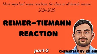 Reimer tiemann reaction class 12 organic name reaction [upl. by Odlopoel]