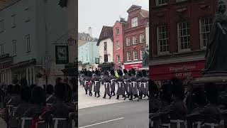 1st Battalion Welsh Guards Depart to Windsor Castle windsorcastle windsor parade uk travel [upl. by Hailed]