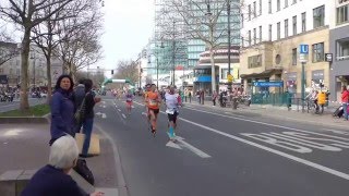 36 Berlin Halbmarathon 2016  Kurfürstendamm am Kilometer 13 [upl. by Anallij]