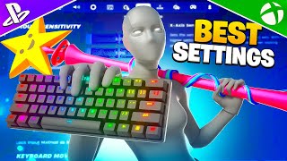 NEW Best Keyboard SETTINGS  Sensitivity In Season 4 Fortnite Tutorial [upl. by Wolford984]