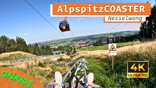 Allgäu Sommerrodelbahn AlpspitzCOASTER Nesselwang  Onride POV [upl. by Aneehsak]