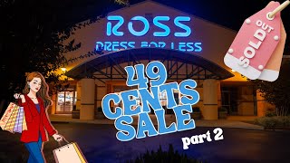 ROSS 49 CENTS SALE 2023  ROSS MINI HAUL [upl. by Ennairac]