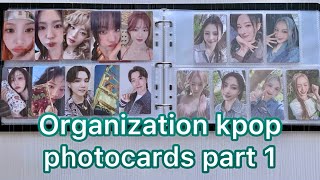 Организация карт BTS GIDle Dreamcatcher TXT Aespa SEVENTEEN  Organization kpop photocard [upl. by Lorine]